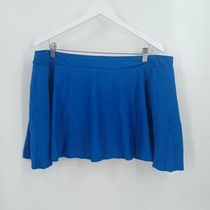 womens plus size 5XL blue swim skirt bikini bottom swimwear summer beach